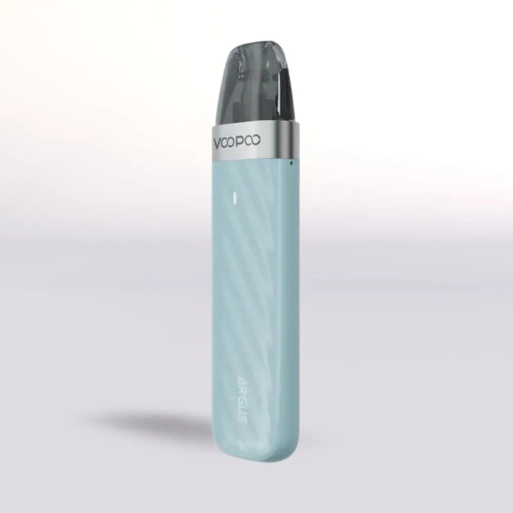 
VooPoo Argus Z2 Vape device with a light blue body and silver top on a white background