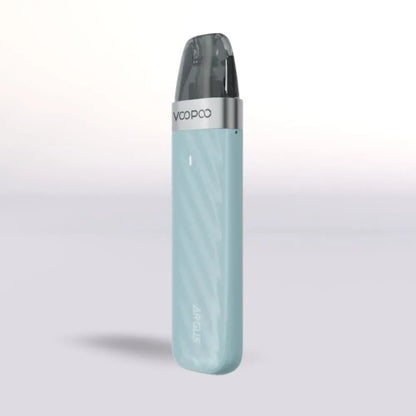 
VooPoo Argus Z2 Vape device with a light blue body and silver top on a white background