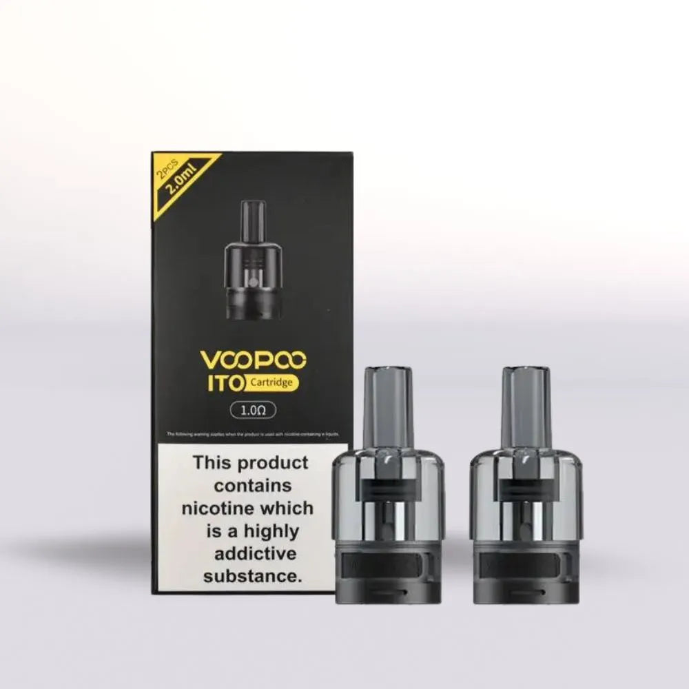Voopoo Ito Cartridge - 2 Pack 1.0 Ohm Replacement Pods for VooPoo Devices UK Based One Pound E-Liquid