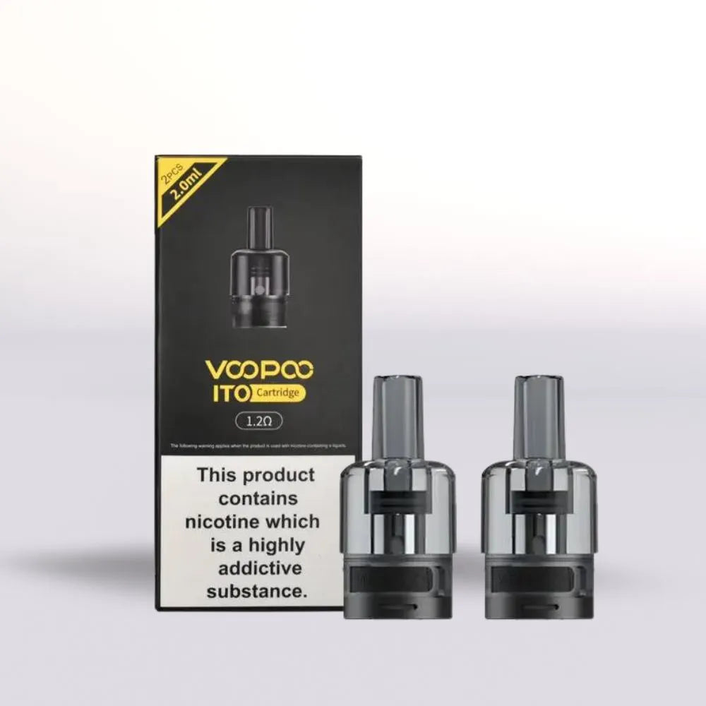 Voopoo Ito Cartridge - 2 Pack 1.2 Ohm Replacement Pods for VooPoo Devices UK Based One Pound E-Liquid