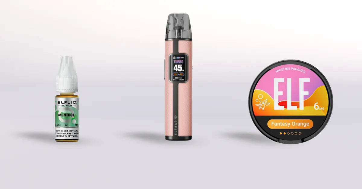 ELF Product Range Showcase - E-Liquid, Vape Kit and Nicotine Pouches