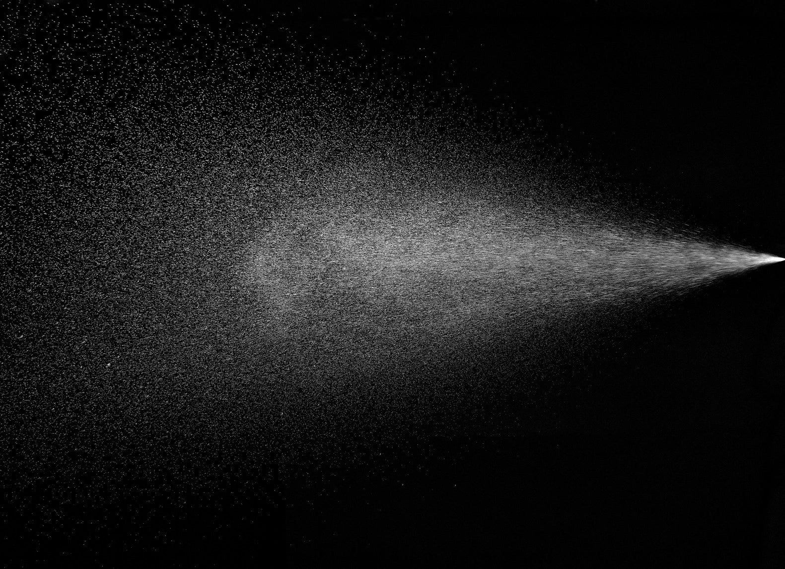 Graphic of a spray effect