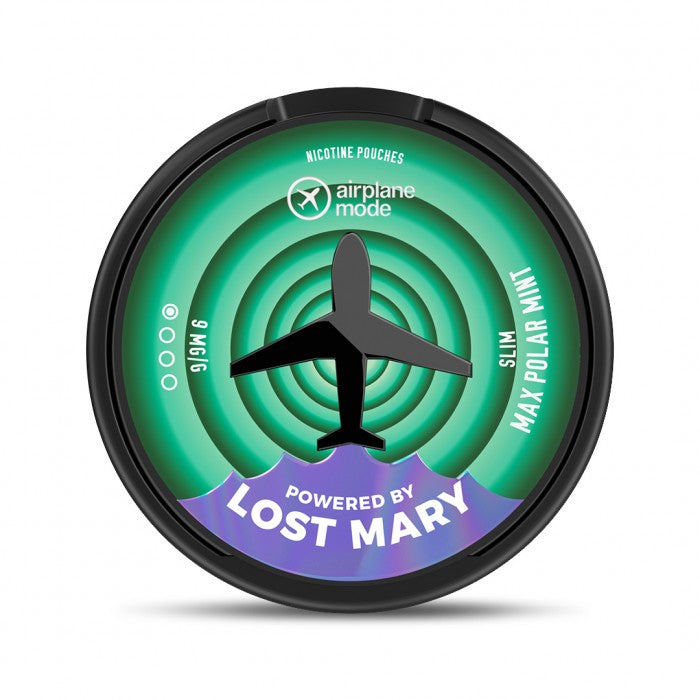 
Airplane Mode Max Polar Mint Nicotine Pouches by Lost Mart