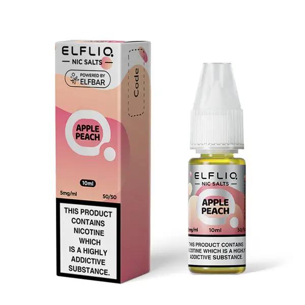 
Elf Bar Elfliq Apple Peach Nic Salt E-Liquid 10ml