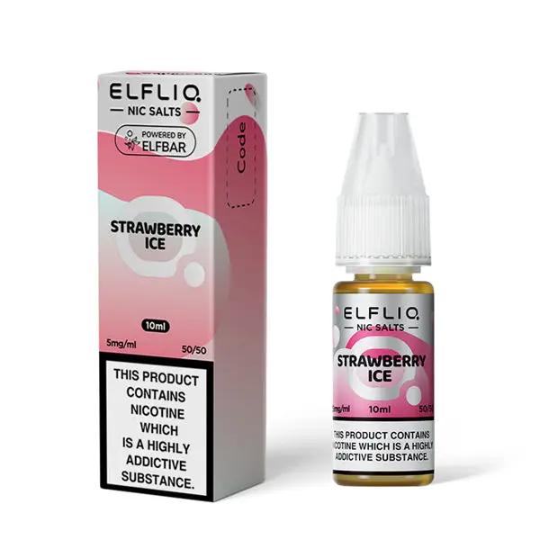 
Strawberry Ice Nic Salts by Elfliq 10ml E-Liquid - 5mg
