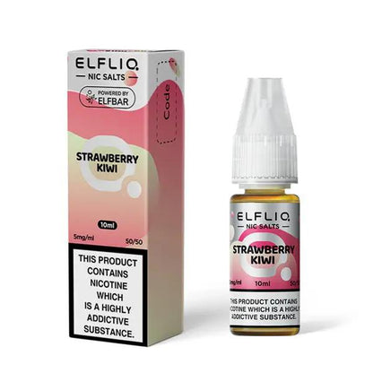 
Strawberry Kiwi Nic Salts by Elfliq 10ml E-Liquid - 5mg