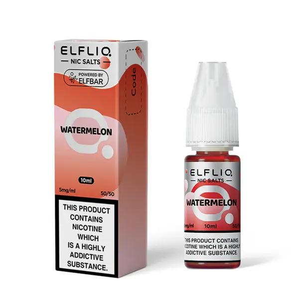 
Watermelon Nic Salts by Elfliq 10ml E-Liquid 5mg