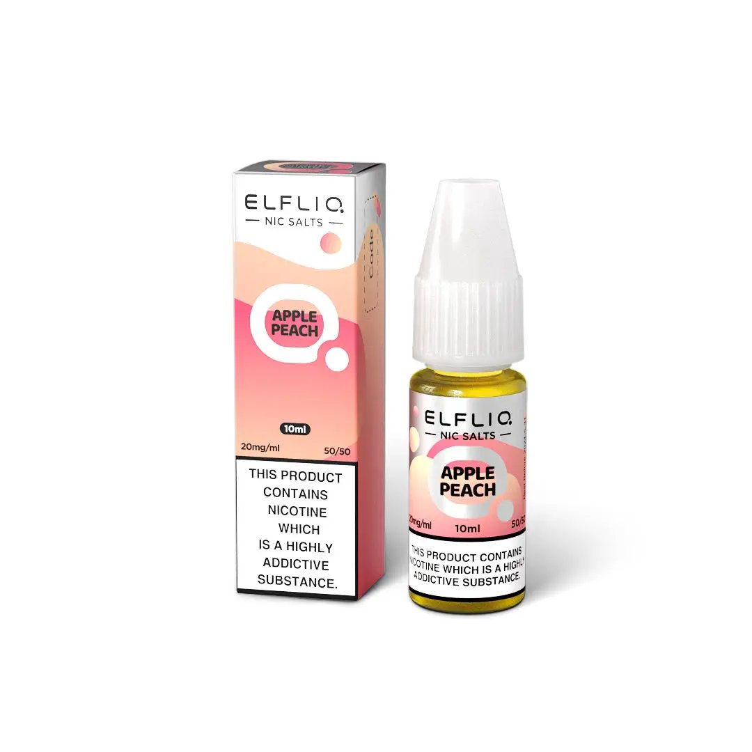 
Elf Bar Elfliq Apple Peach Nic Salt E-Liquid 10ml