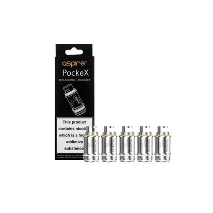 
Aspire Pockex Coils 0.6 Ohm Coils - Pack of 5 onepoundeliquid