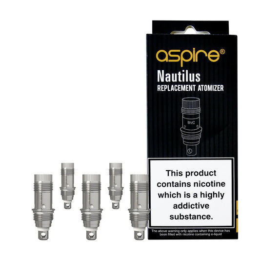
Aspire Nautilus BVC Coils For Aspire Vape Kits One Pound E-Liquid UK Based