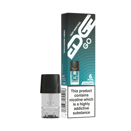 EDGE GO Disposable Vape Pods - Very Menthol - Pack of 2
