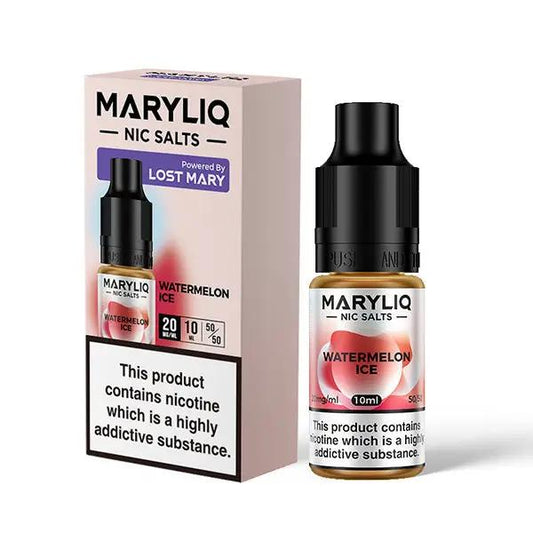 Watermelon Ice Nic Salt E-Liquid in a 10ml bottle