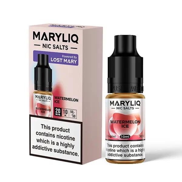 Watermelon Ice Nic Salt E-Liquid in a 10ml bottle