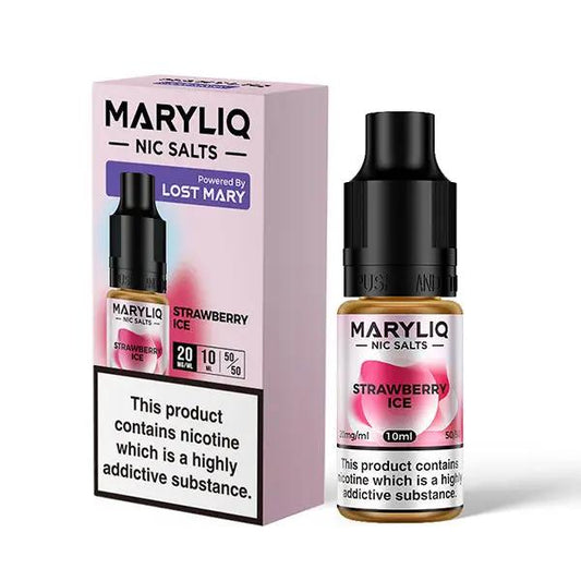 Strawberry Ice Nic Salt E-Liquid in a 10ml bottle