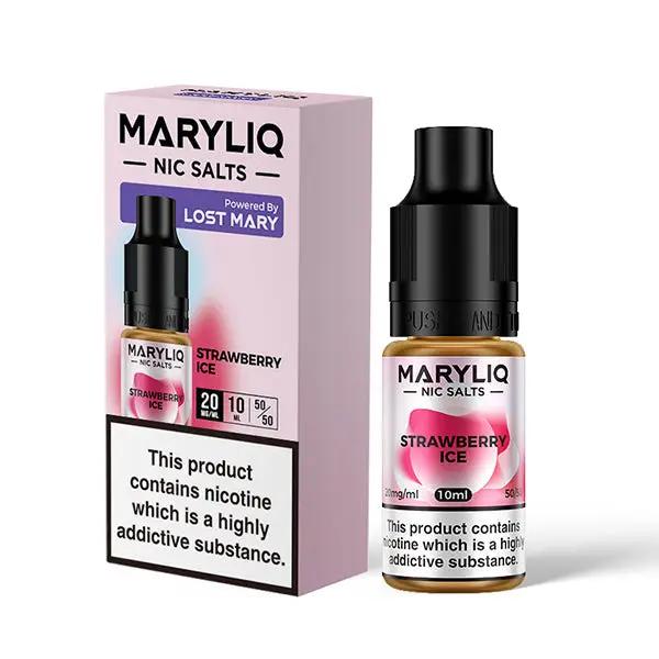 Strawberry Ice Nic Salt E-Liquid in a 10ml bottle