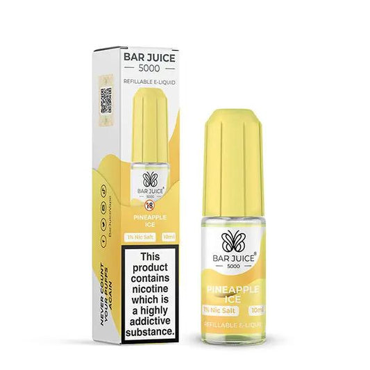 
Bottle of Pineapple Ice Nic Salt E-Liquid by Bar Juice 5000