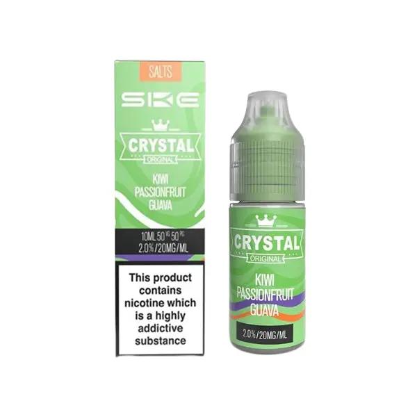SKE Crystal Nic Salt Kiwi Passionfruit Guava E-liquid 10ml