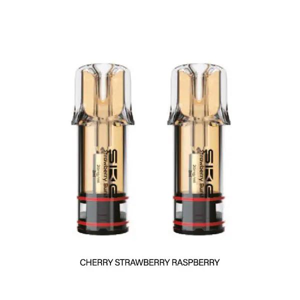 Packet of 2 Cherry Strawberry Raspberry Crystal Plus Prefilled Pods by SKE