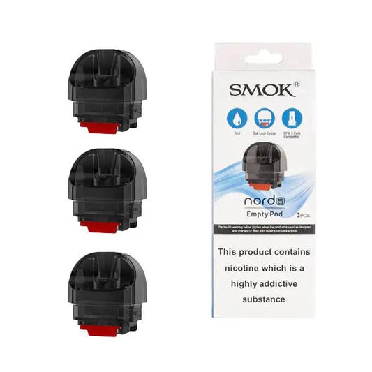 
SMOK Nord 5 Replacement Pods Pack of 3 SMOK Replacement Pods One Pound E-Liquid 