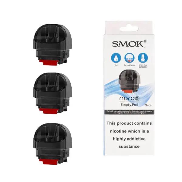 
SMOK Nord 5 Replacement Pods Pack of 3 SMOK Replacement Pods One Pound E-Liquid 