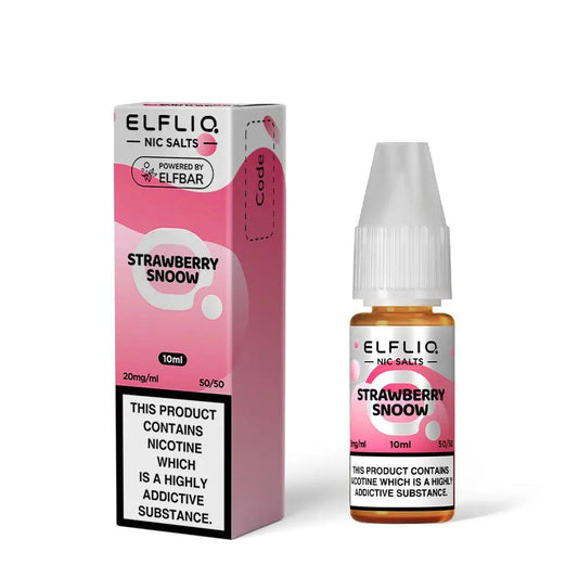 
Strawberry Snoow Nic Salts by Elfliq 10ml E-Liquid - 20mg
