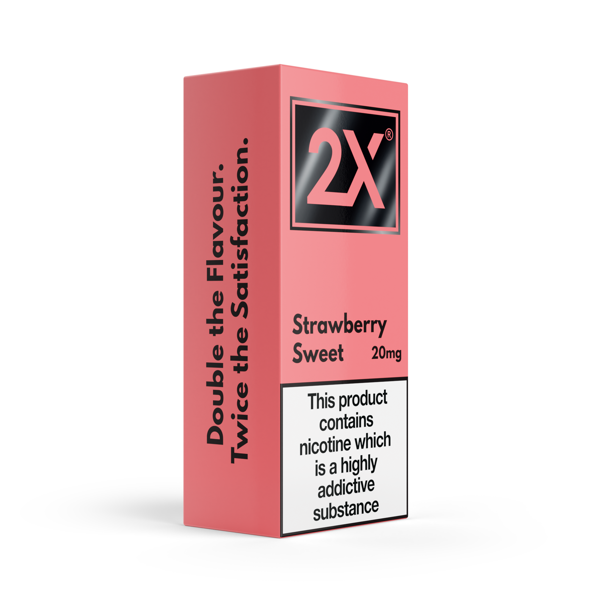 Box of Strawberry Sweet - 2X Vape Juice with WholeNic