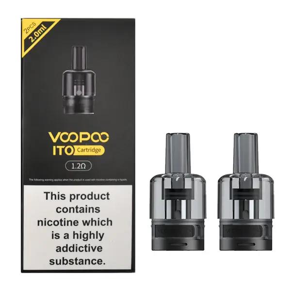 
Voopoo Ito Cartridge - 2 Pack 1.2 Ohm Replacement Pods for VooPoo Devices UK Based One Pound E-Liquid
