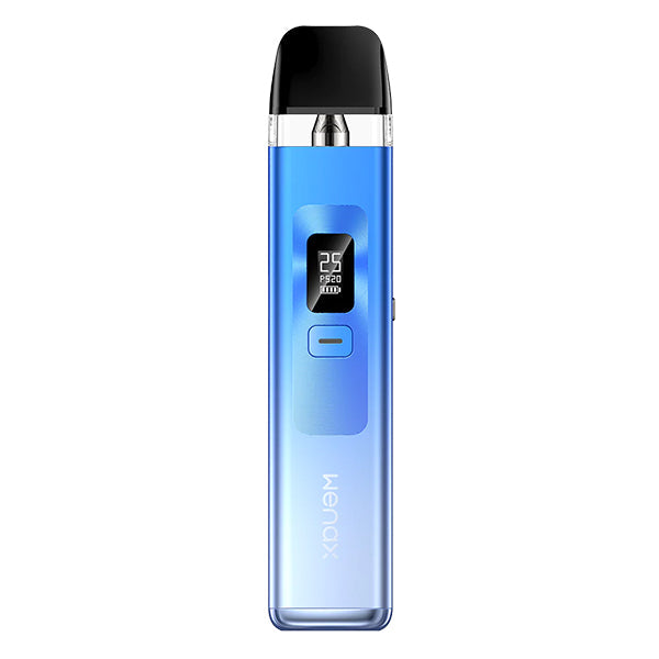 Wenax Q vape kit in cobalt blue