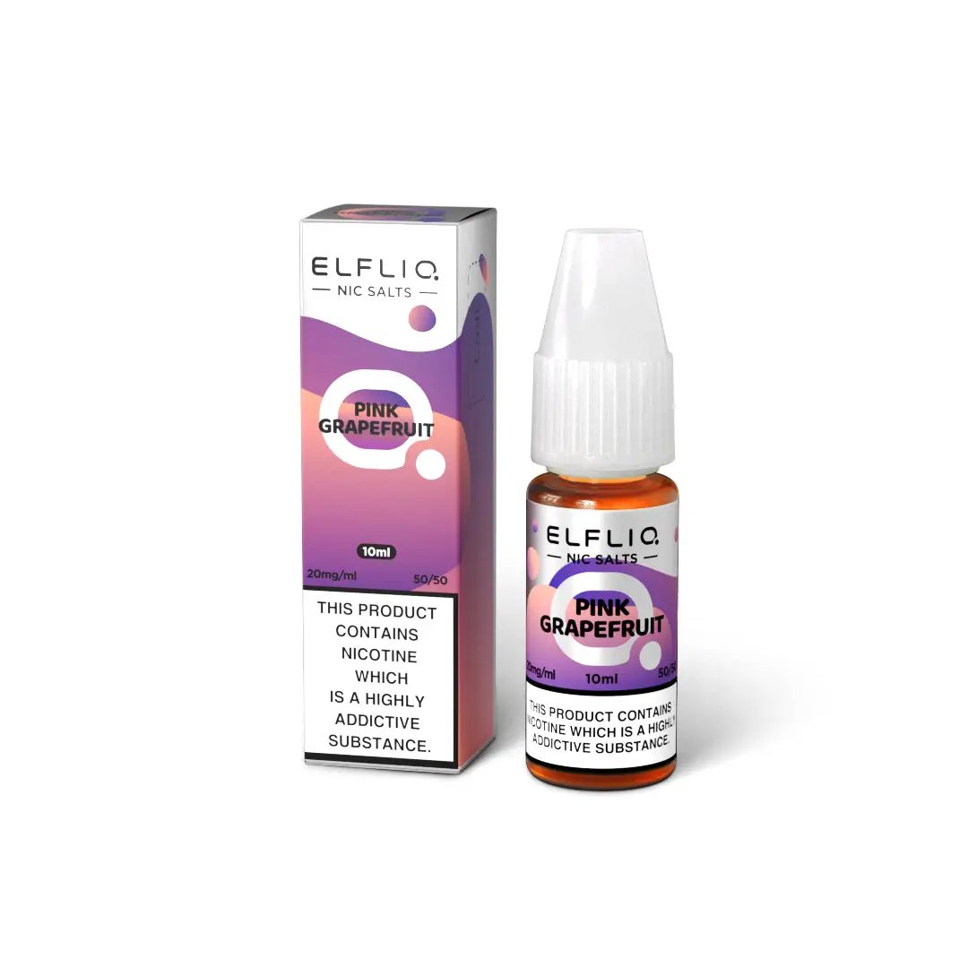 
Elf Bar Elfliq Pink Grapefruit Nic Salt E-Liquid 10ml