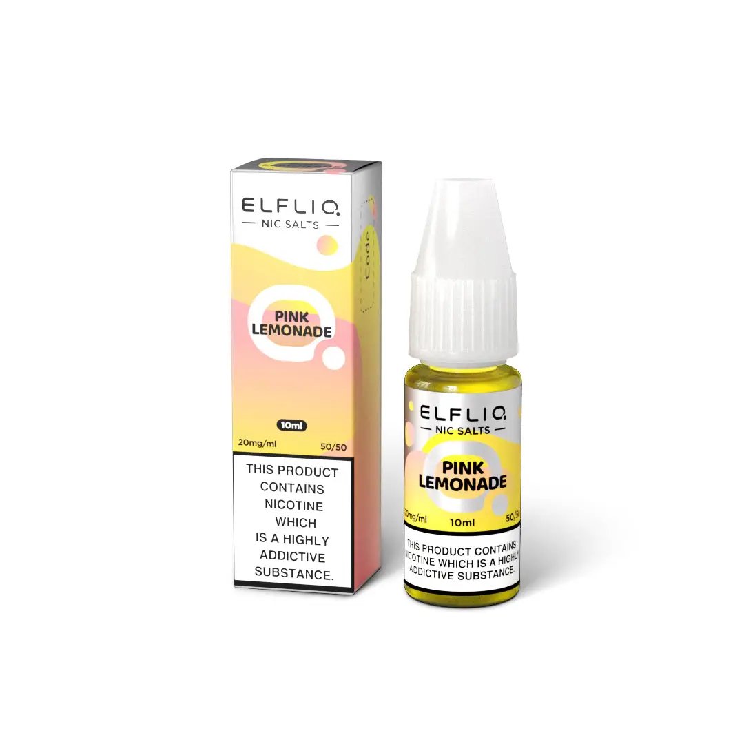 
Elf Bar Elfliq Pink Lemonade Nic Salt E-Liquid 10ml