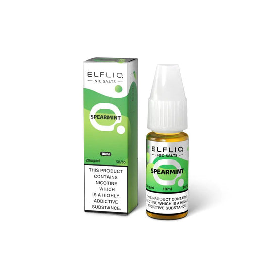 
Elf Bar Elfliq Spearmint Nic Salt E-Liquid 10ml