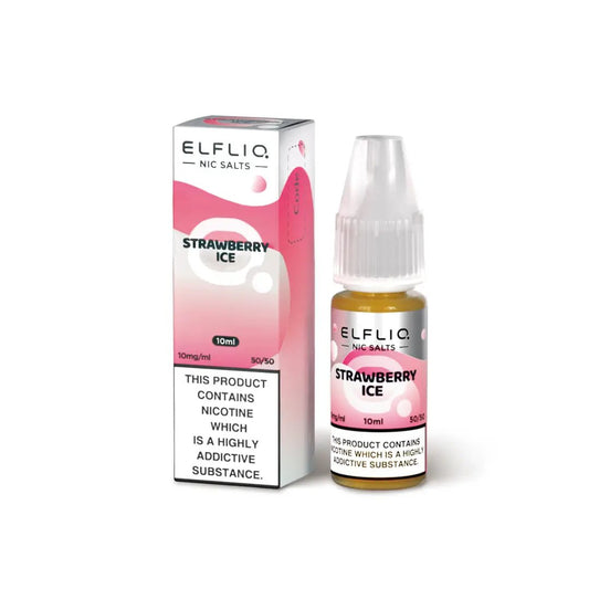 
Strawberry Ice Nic Salts by Elfliq 10ml E-Liquid - 10mg