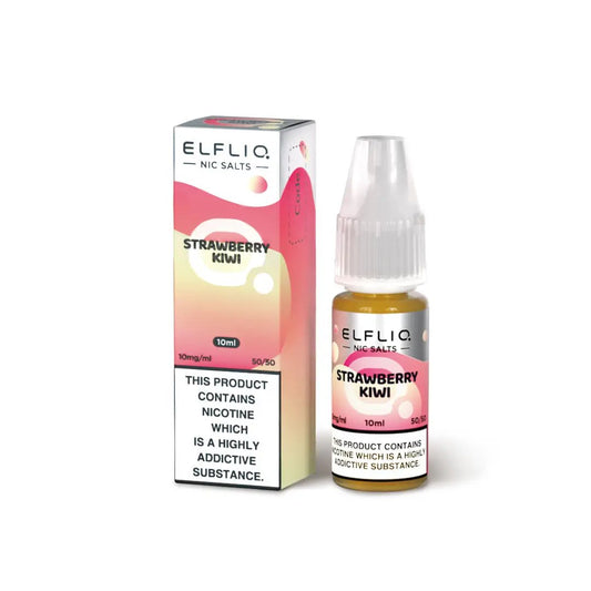 
Strawberry Kiwi Nic Salts by Elfliq 10ml E-Liquid - 10mg